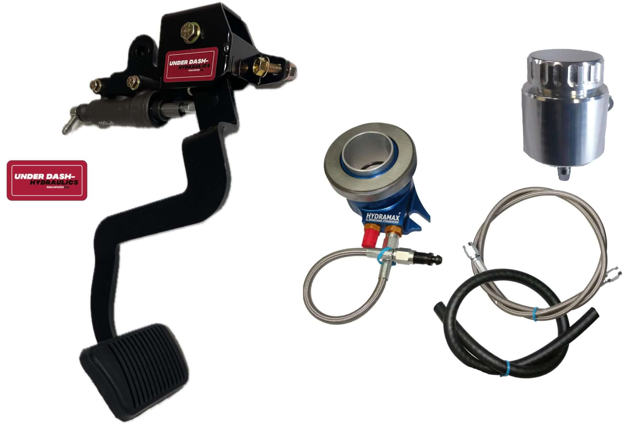 1968-71 Ford Fairlane/Falcon/Torino Hydraulic Clutch Conversion Kit with Underdash Hydraulics Clutch Pedal for TKX, TKO, T-5 and Magnum 6-Speed, T-56