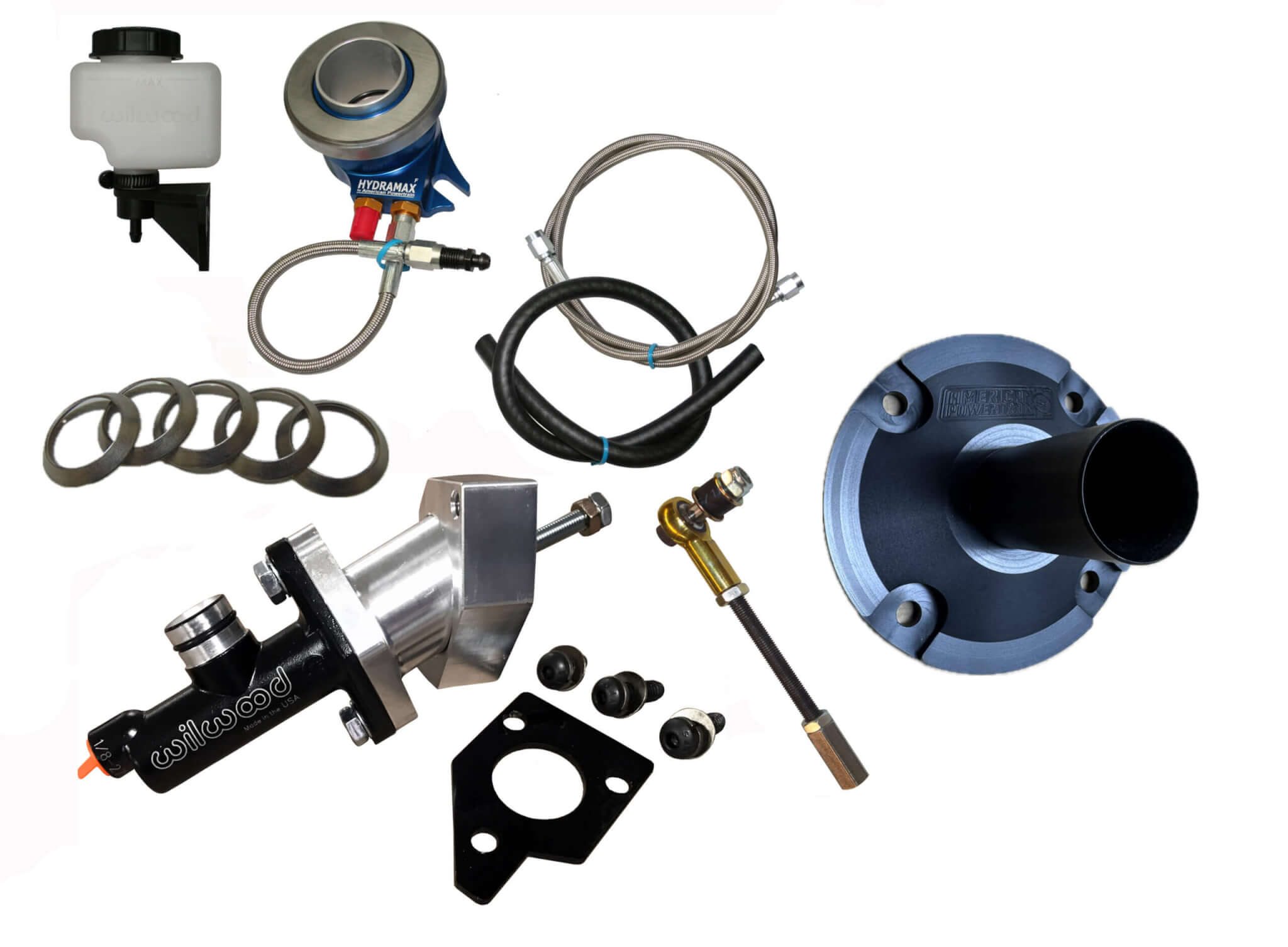 1967-70 Mustang Hydramax Hydraulic Clutch System for 1-1/16" input Toploader