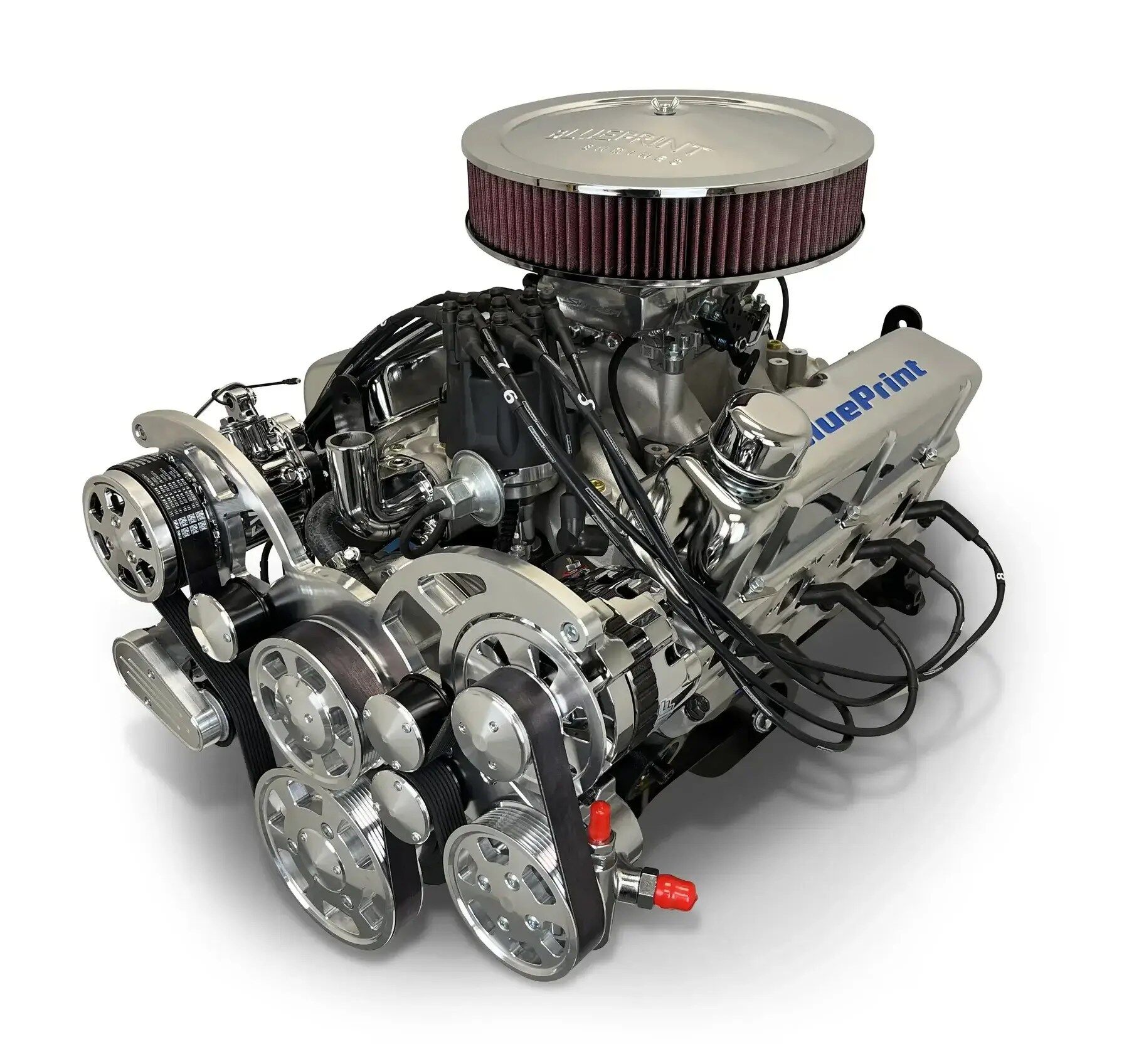 Ford Small Block 347 c.i. Engine - 415 Horsepower -Deluxe Dressed with Polished Pulley Kit - Rear Sump Oil Pan- Fuel Injected - Image 3