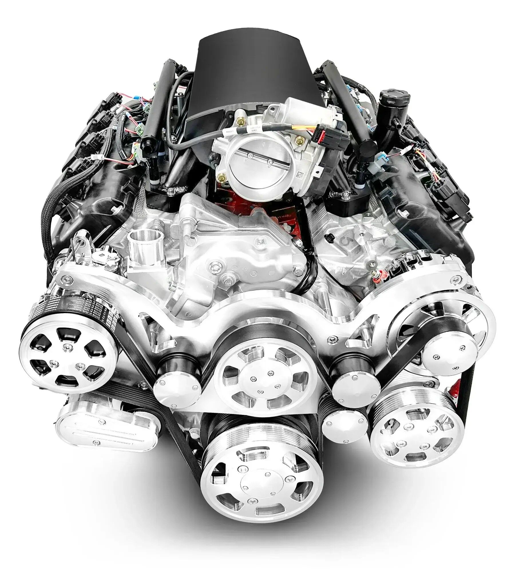 Chrysler Hemi Compatible 426 c.i. Pro Series Engine - 610 Horsepower - Deluxe Dressed - Polished Pulley Kit - Fuel Injected - Image 2