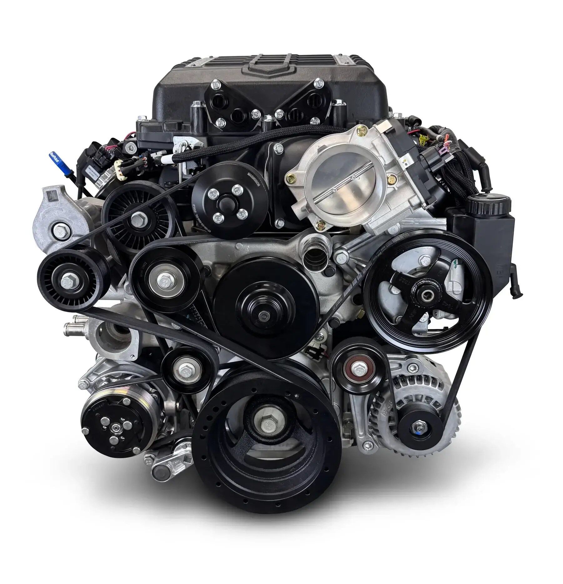GM LS Compatible 427 c.i. Pro Series Engine - 800 Horsepower - Deluxe Dressed - Natural Pulley Kit - Holley Terminator X EFI System - Image 2