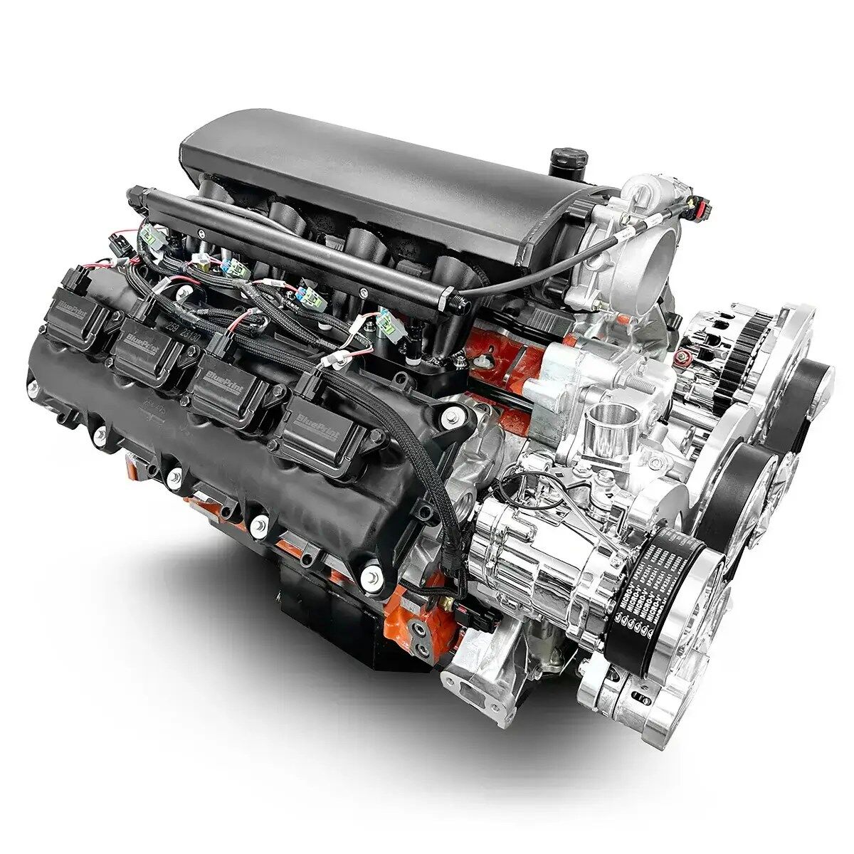 Chrysler Hemi Compatible 426 c.i. Pro Series Engine - 610 Horsepower - Deluxe Dressed - Polished Pulley Kit - Fuel Injected - Image 3