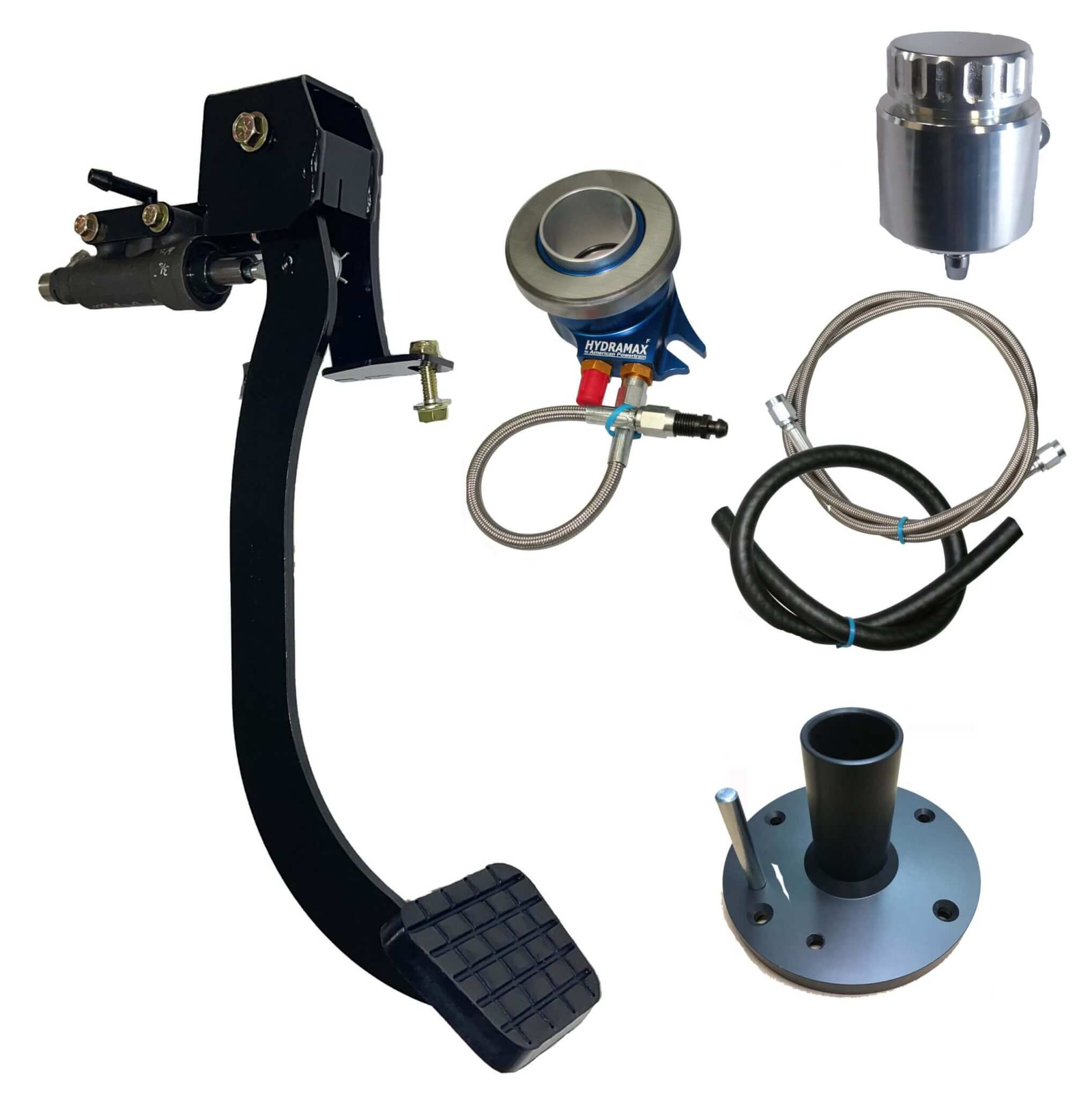 1967-72 Chevrolet C10 Hydraulic Clutch Conversion Kit with Clutch Pedal for GM T-56 and Magnum 6-speeds