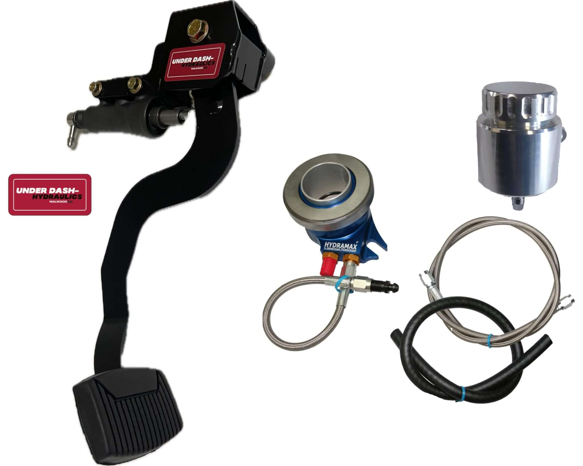 1960-65 Ford Fairlane Hydraulic Clutch Conversion Kit with Underdash Hydraulics Clutch Pedal for TKX, TKO, T-5 and Magnum 6-Speed, T-56