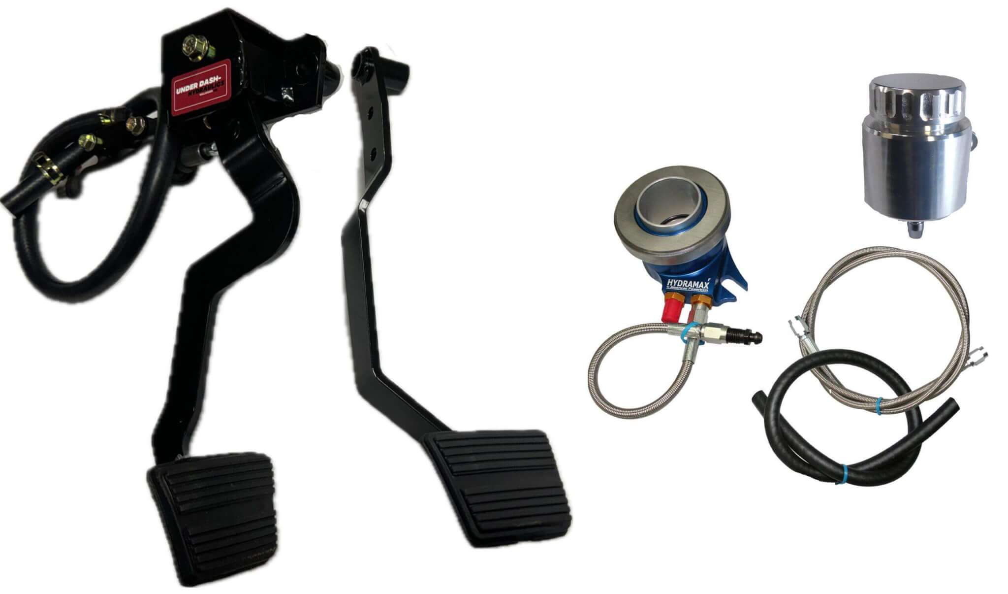 1967-69 Chevrolet Camaro Pontiac Firebird Trans Am Hydraulic Clutch Conversion Kit with Malwood Clutch Pedal for TKX, TKO and Muncie Automatic to manual only
