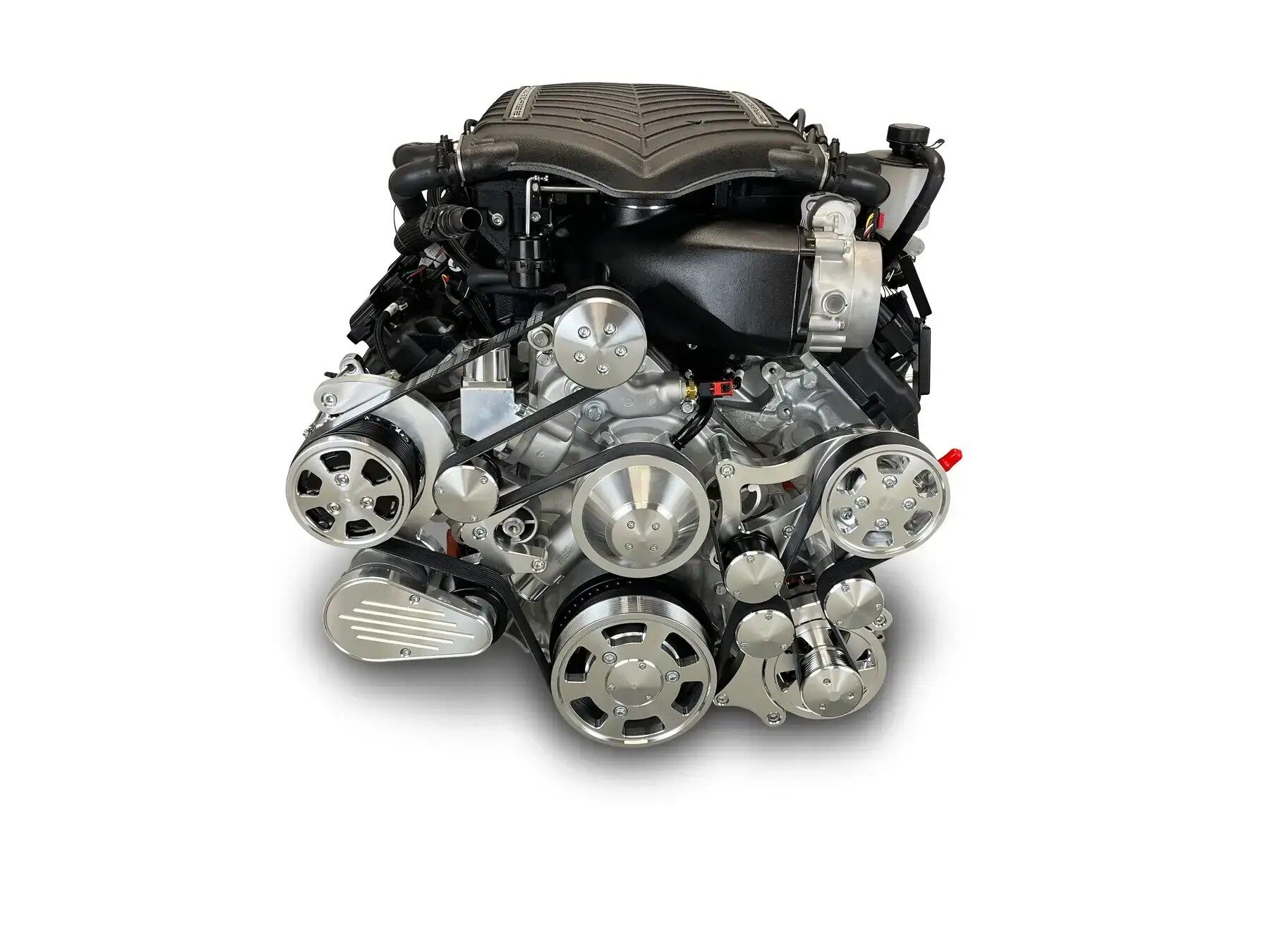 Chrysler Hemi Compatible 426 c.i. Pro Series Engine - 872 Horsepower - Deluxe Dressed - Polished Pulley Kit - Supercharged - Image 3