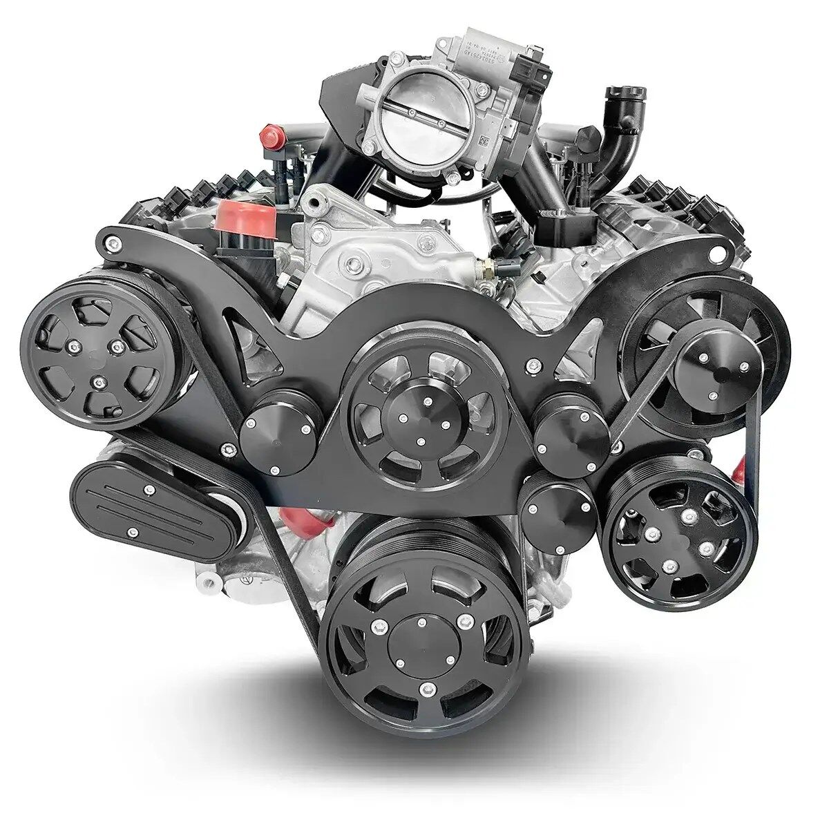 Chrysler Hemi Compatible 426 c.i. Pro Series Engine - 610 Horsepower - Deluxe Dressed - Black Pulley Kit - Fuel Injected - Image 2