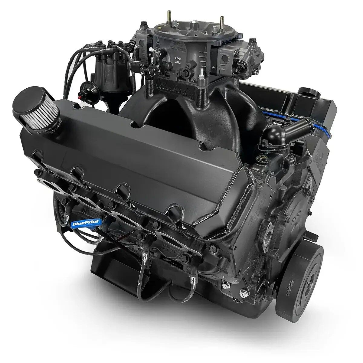 GM Big Block Compatible 632 c.i. Pro Series Engine - 815 Horsepower - Blackout Reaper Edition - Base Dressed - Carbureted - Image 3