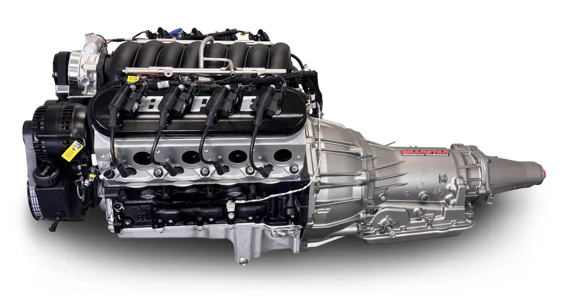 BluePrint Engines GM LS 376 c.i. Engine and 4L65/70E Automatic Transmission 530 Horsepower Standard Edition Builder Series Black Pulley Kit Holley Terminator X EFI System - Image 2