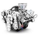 Ford Small Block 347 c.i. Engine - 415 Horsepower - Rear Sump Oil Pan Deluxe Dressed with Polished Pulley Kit - Carbureted - Image 3