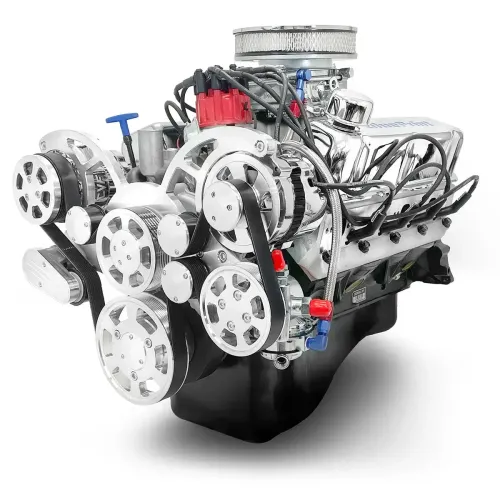 Ford Small Block 347 c.i. Engine - 415 Horsepower - Deluxe Dressed with Polished Pulley Kit - Carbureted