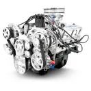 Ford Small Block 302 c.i. Engine - 361 Horsepower - Deluxe Dressed with Polished Pulley Kit - Carbureted Rear Sump Oil Pan - Image 4