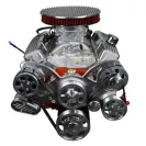 GM Small Block 327 c.i. Engine - 350 Horsepower - Deluxe Dressed - Polished Pulley Kit - Fuel Injected - Image 3