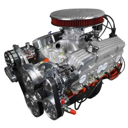 GM Small Block 327 c.i. Engine - 350 Horsepower - Deluxe Dressed - Polished Pulley Kit - Fuel Injected