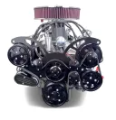 Ford Small Block 347 c.i. Engine - 415 Horsepower - Deluxe Dressed with Black Pulley Kit - Rear Sump Oil Pan-Carbureted - Image 3