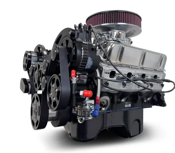 Ford Small Block  347 c.i. Engine - 415 Horsepower - Deluxe Dressed with Black Pulley Kit - Rear Sump Oil Pan-Carbureted