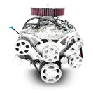 GM Small Block Compatible 400 c.i. Engine - 500 Horsepower - Deluxe Dressed - Polished Pulley Kit - Multi-Port Fuel Injected - Image 2