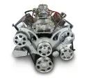 GM Big Block Compatible 454 c.i. Engine - 460 Horsepower - Deluxe Dressed - Polished Pulley Kit - Carbureted - Image 2