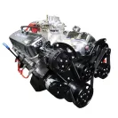 GM Big Block Compatible 496 c.i. Engine - 600 Horsepower - Deluxe Dressed - Black Pulley Kit - Carbureted - Image 2