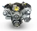 GM LS Compatible 427 c.i. Pro Series Engine - 605 Horsepower - Deluxe Dressed - Polished Pulley Kit - Holley Terminator X EFI System - Image 2