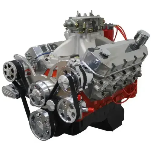 GM Big Block Compatible 502 c.i. Pro Series Engine - 627 Horsepower - Deluxe Dressed - Polished Pulley Kit - Fuel Injected