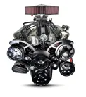 Ford Small Block Compatible Pro Series 427 C.I. Deluxe Dressed - Rear Sump Oil Pan - Black Pulley Kit - Fuel Injected - Image 3