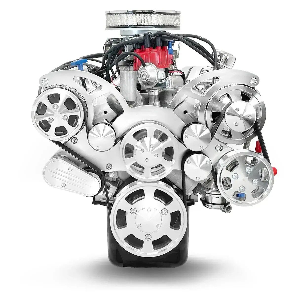Ford Small Block 302 c.i. Engine - 361 Horsepower - Deluxe Dressed with Polished Pulley Kit - Carbureted - Image 3