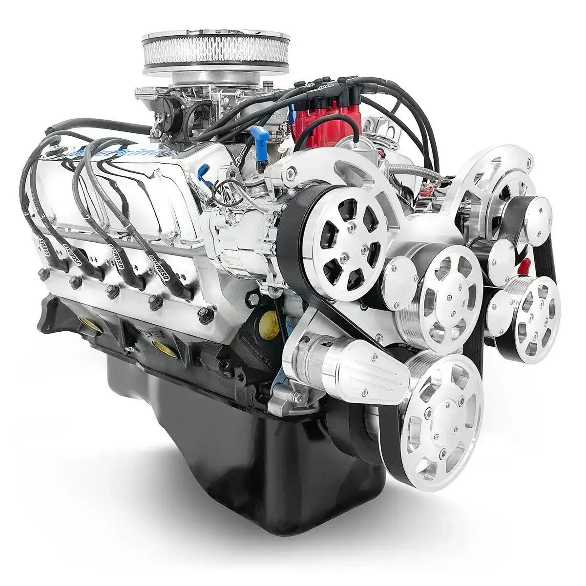 Ford Small Block 302 c.i. Engine - 361 Horsepower - Deluxe Dressed with Polished Pulley Kit - Carbureted - Image 2
