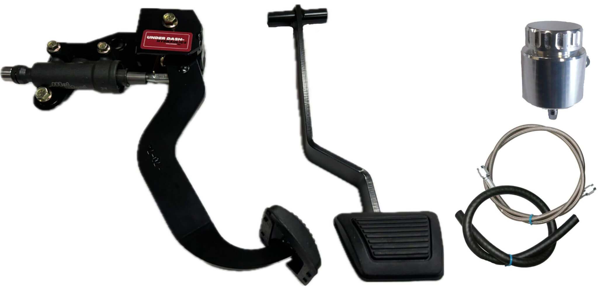 1970-74 Mopar E-Body (Challenger, Cuda) Underdash Hydraulic Clutch Kit with Malwood Clutch Pedal