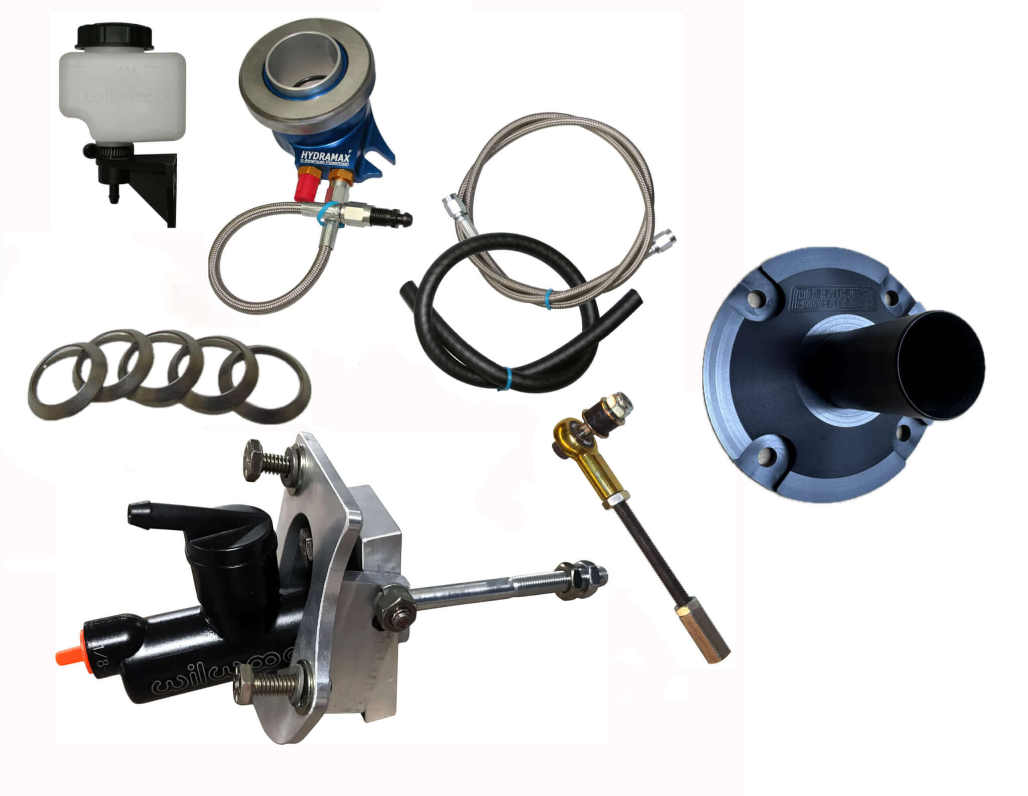 1971-73 Mustang Hydramax Hydraulic Clutch System for 1-1/16" input Toploader