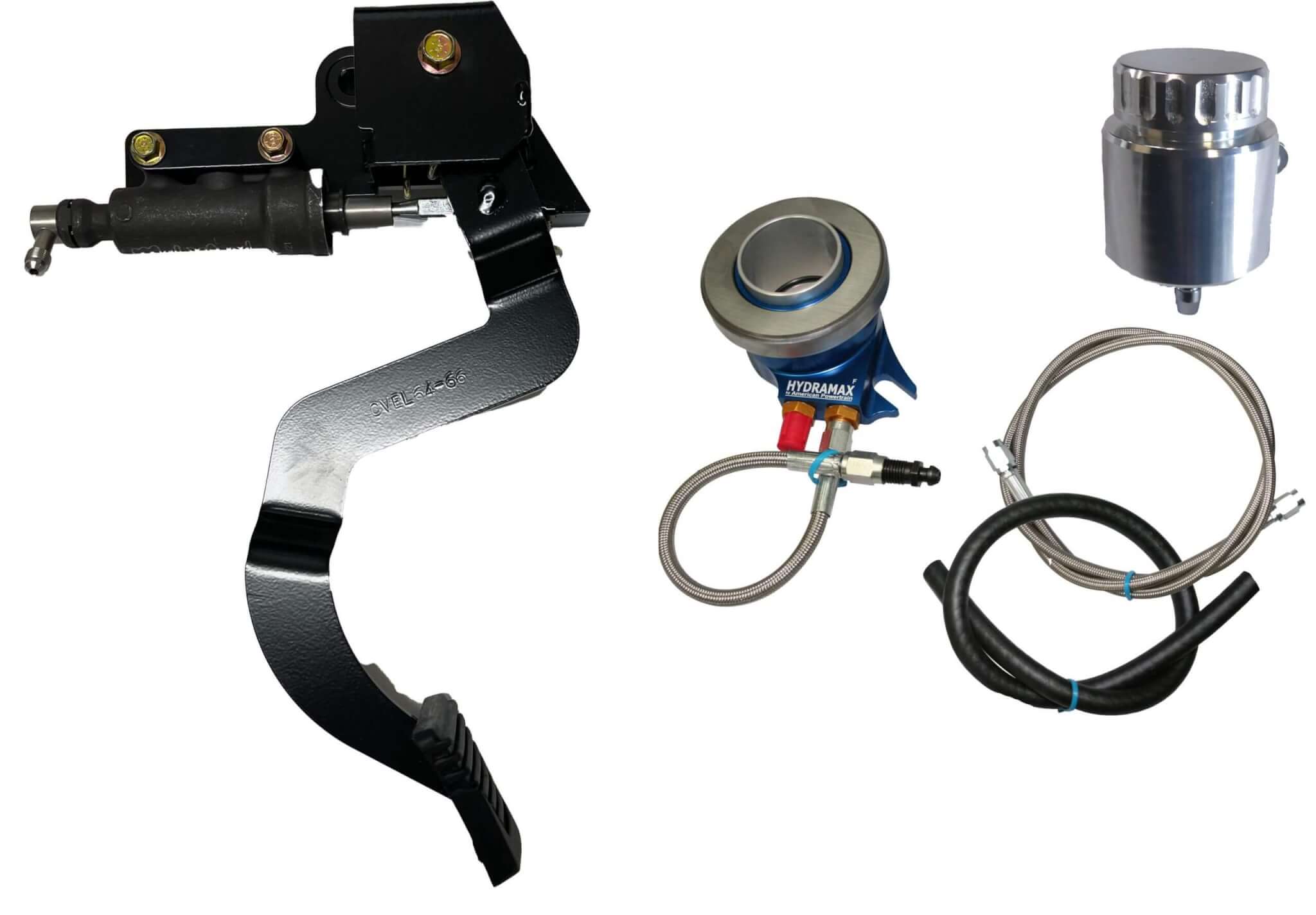 1967 GM A-body Chevelle Hydraulic Clutch Conversion Kit with Clutch Pedal for TKX, TKO and Muncie