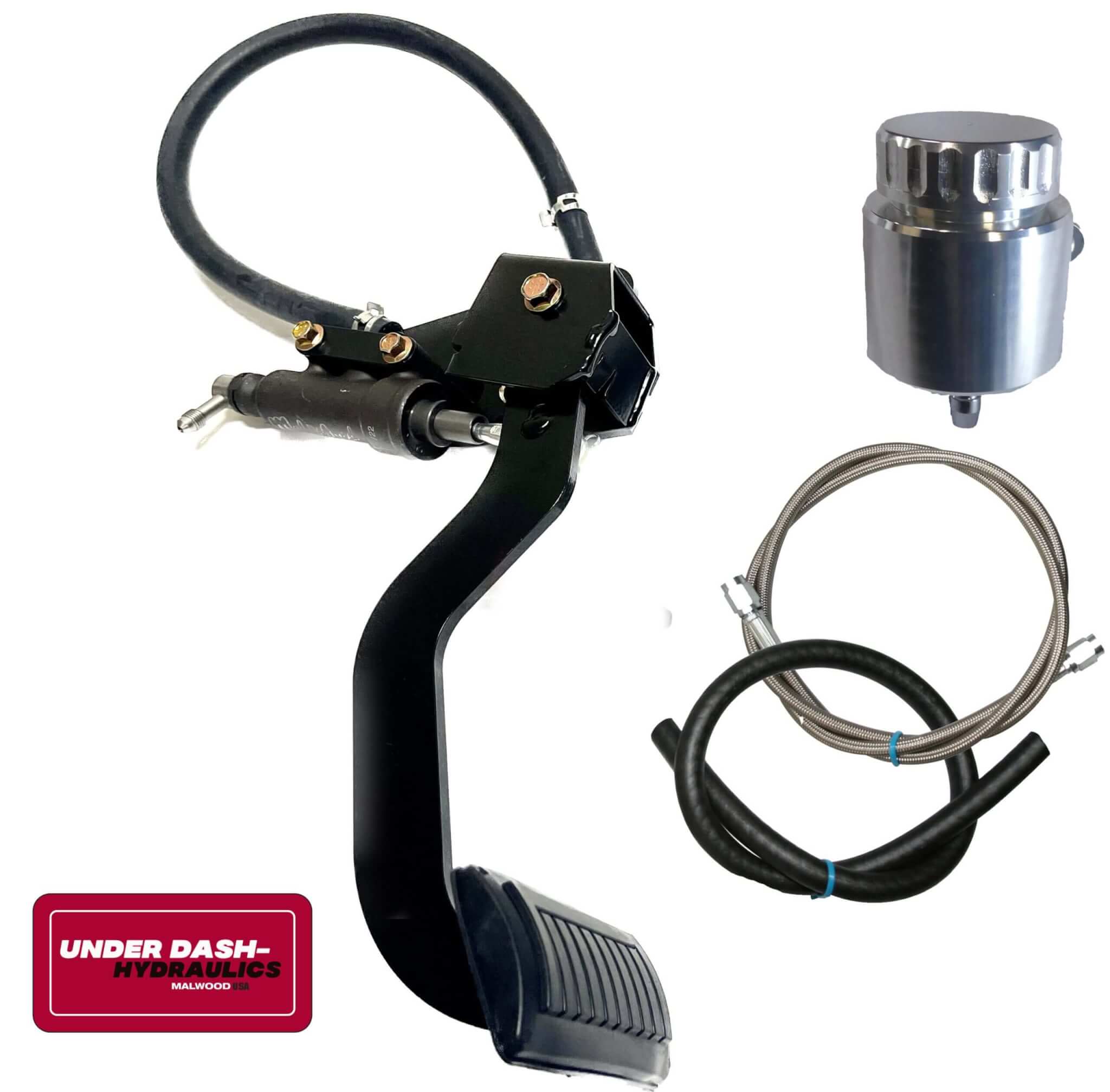 1966-70 Mopar B-Body (Charger, Road Runner, GTX, Coronet) Underdash Hydraulic Clutch Kit with Malwood Clutch Pedal