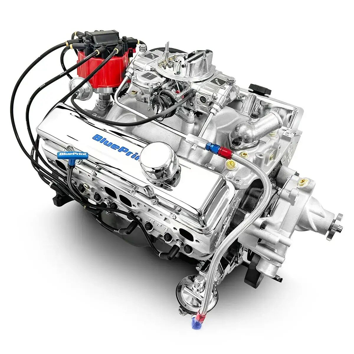 GM Small Block Compatible 350 c.i. Engine - 390 Horsepower - Deluxe Dressed - Carbureted - Image 4