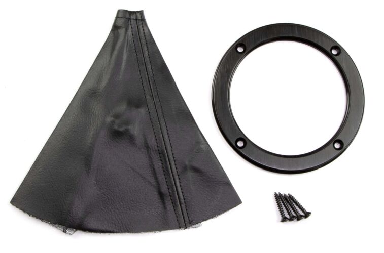 Lokar Black Round Shifter Boot Billet Ring w/Boot