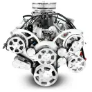 Ford Small Block 302 c.i. Engine - 361 Horsepower - Deluxe Dressed with Polished Pulley Kit - Fuel Injected Rear Sump Oil Pan - Image 3