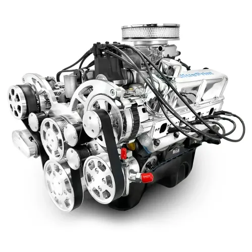 Ford Small Block 302 c.i. Engine - 361 Horsepower - Deluxe Dressed with Polished Pulley Kit - Fuel Injected Rear Sump Oil Pan