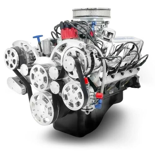Ford Small Block  347 c.i. Engine - 415 Horsepower - Deluxe Dressed with Polished Pulley Kit - Carbureted