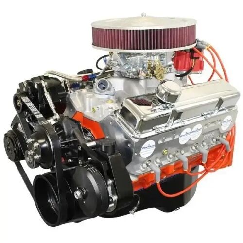 GM Small Block Compatible 400 c.i. Engine - 500 Horsepower - Deluxe Dressed - Black Pulley Kit - Fuel Injected
