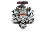GM Big Block Compatible 502 c.i. Pro Series Engine - 627 Horsepower - Deluxe Dressed -Polished Pulley Kit - Carbureted - Image 2