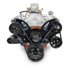 GM Big Block Compatible 502 c.i. Pro Series Engine - 627 Horsepower - Deluxe Dressed - Black Pulley Kit - Carbureted - Image 2