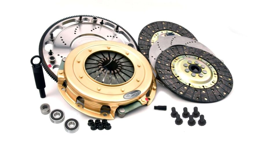 Centerforce SST Solid Street Twin Clutch System for MOPAR GEN III HEMI 8-bolt 130 tooth 26-Spline Driver Side Starter Only