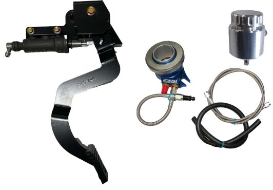 1964-66 GM A-body Chevelle, Hydraulic Clutch Conversion Kit with Underdash Hydraulics Clutch Pedal for TKX, TKO and Muncie