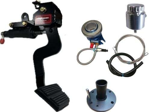 1963-65 Chevrolet Corvette Hydraulic Clutch Conversion Kit with Malwood Clutch Pedal for Tremec 6-speed, Magnum and T-56