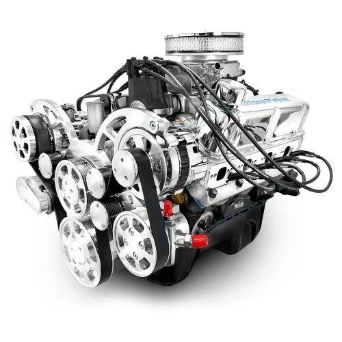 Ford Small Block 302 c.i. Engine - 361 Horsepower - Deluxe Dressed with Polished Pulley Kit - Fuel Injected Rear Sump Oil Pan