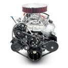 GM Small Block Compatible 350 c.i. Engine - 341 Horsepower - Deluxe Dressed - Black Pulley Kit - Carbureted - Image 3