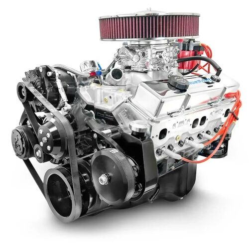 GM Small Block Compatible 350 c.i. Engine - 341 Horsepower - Deluxe Dressed - Black Pulley Kit - Carbureted