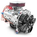 GM Small Block Compatible 350 c.i. Engine - 341 Horsepower - Deluxe Dressed - Black Pulley Kit - Carbureted - Image 2