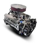 Chrysler Small Block Compatible 408 c.i. Engine - 465 Horsepower - Deluxe Dressed with Black Pulley Kit - Carbureted - Image 3