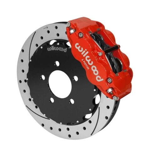 1965-79 Ford F-100 Wilwood Forged Narrow Superlite 6R Big Brake Front Brake Kit for Crown Vic Swapped Front Ends 14" Rotors 140-14681