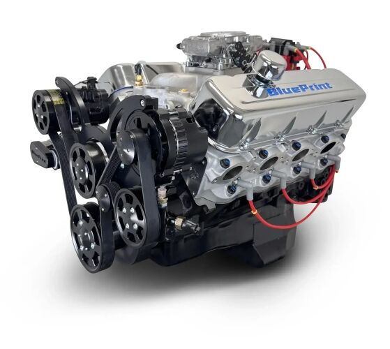 GM Big Block Compatible 454 c.i. Engine - 460 Horsepower - Deluxe Dressed - Black Pulley Kit - Fuel Injected